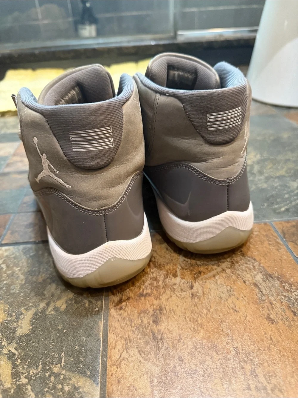 Jordan 11 Gray High-Top Men's Sneakers - Brand Unspecified